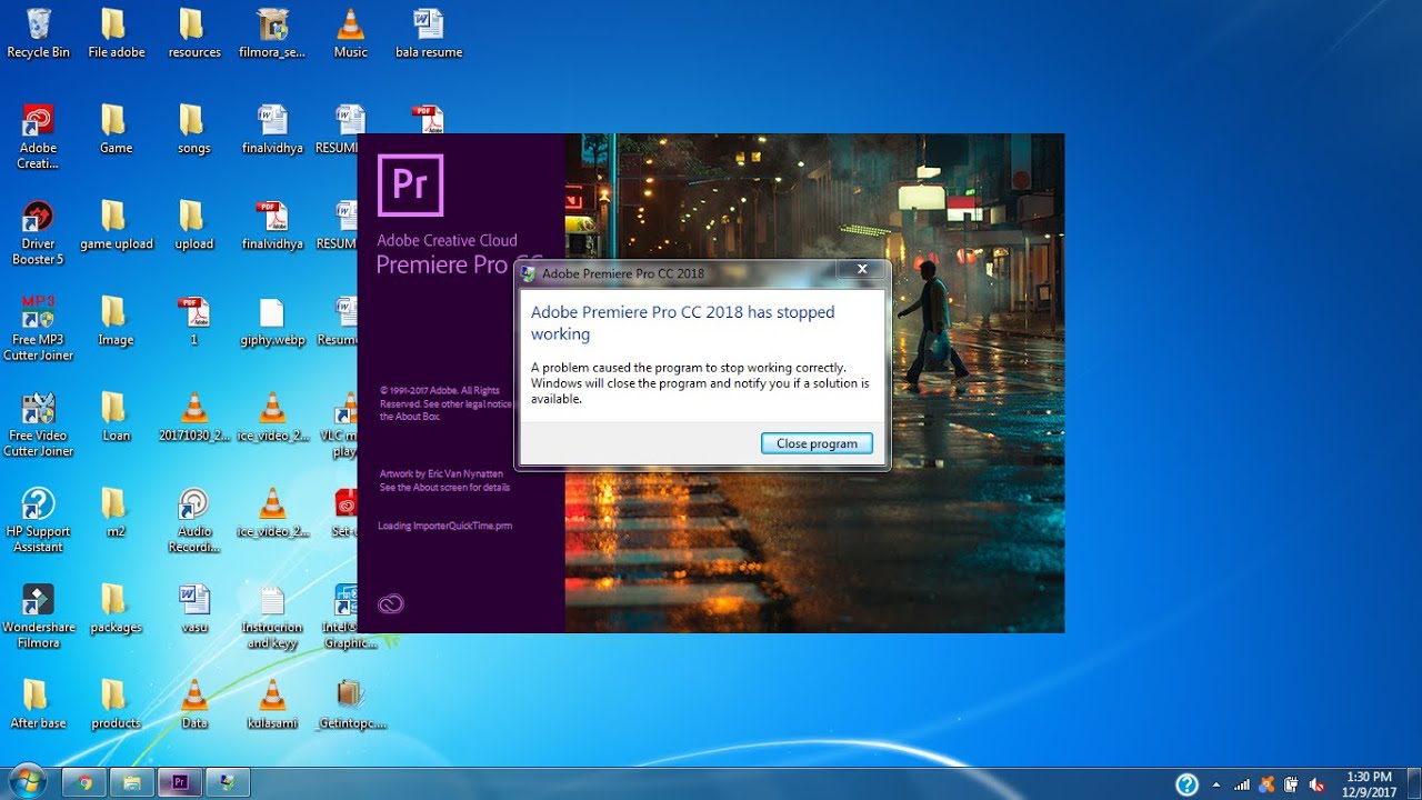 Adobe Premiere Pro Cc 2018 2019 2020 Has Stopped Working Error Solution Youtube