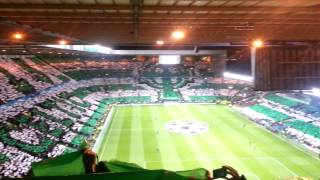 Celtic vs Barcelona Tifo Display
