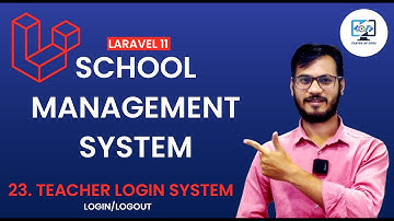 School Management System using Laravel || Teacher Management || Teacher Login/Logout||  Laravel 11 🚀