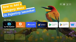 How to Add a Category Menu in Pojectivy Launcher