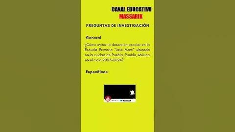 Cómo REDACTAR las PREGUNTAS DE INVESTIGACIÓN en un PROYECTO #shorts #massarik #proyecto #preguntas