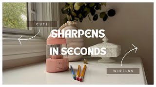 Zmol Electric Pencil Sharpener Rechargeable Auto-Stop Sharpener For Kids, Office Classroom