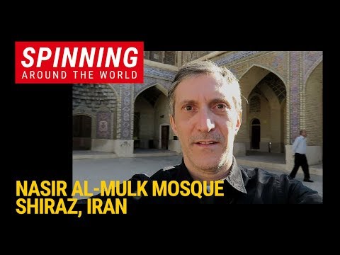 Spinning at the Nasir al-Mulk Mosque "Pink Mosque" in Iran