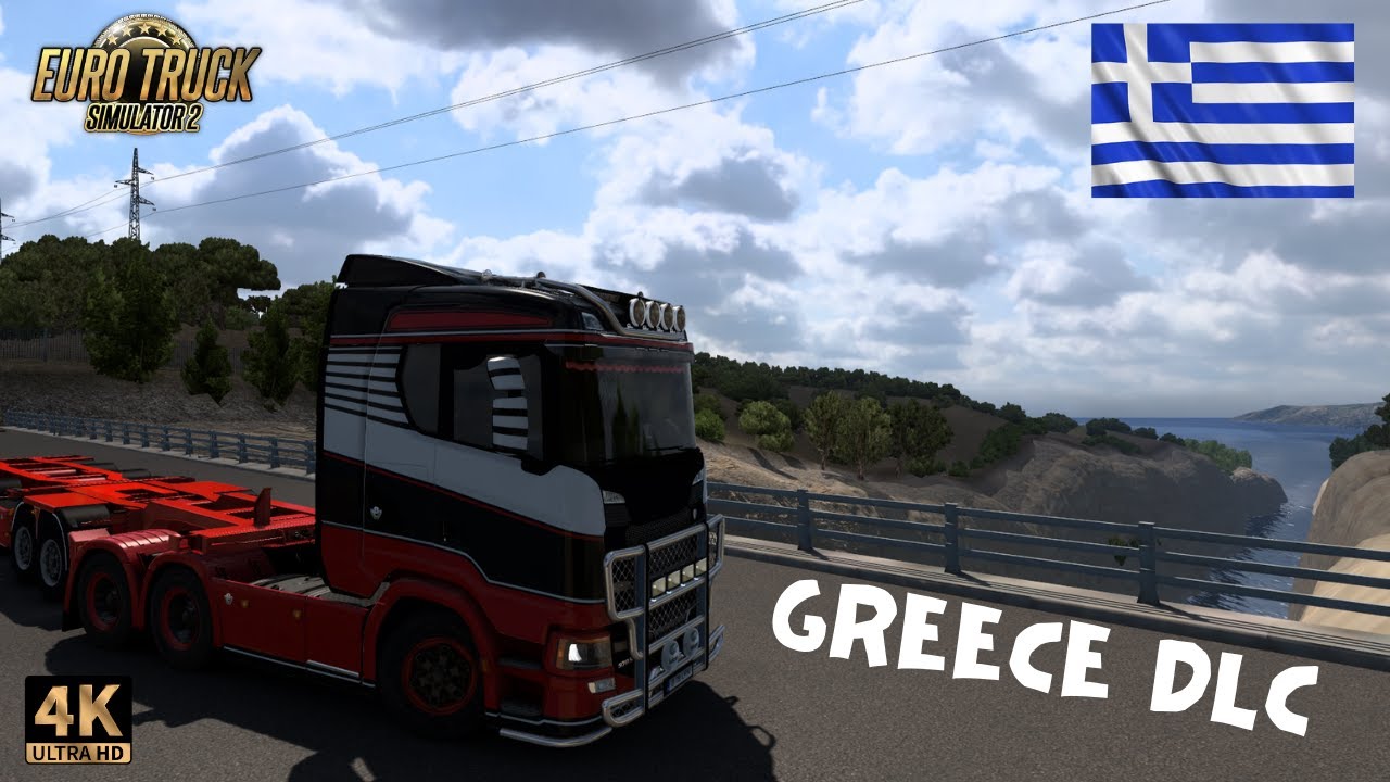 First look at Greece DLC | Let's explore the land of Gods | Euro Truck Simulator 2 | 4k | PNG mod