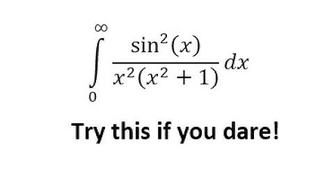 Advance Calculus: This integral took me 50 minutes to do (Feynman