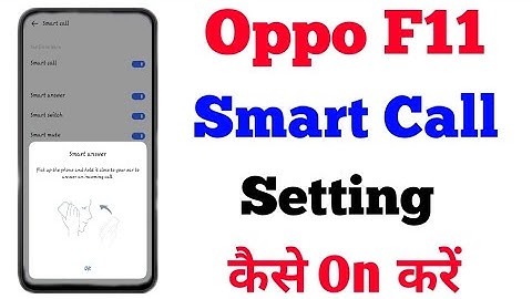 How To Enable Smart Call Setting On Oppo F11 || Oppo F11 Smart Call Kaise Kare || Technical Azamgarh