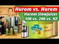 Entsafter Test 2020 Hurom 200 - Hurom 100 - Hurom HZ Saftpresse, Slow Juicer