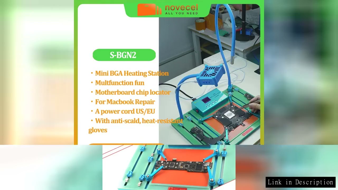 SoFix S-BGN2 Mini BGA Heating Station For Macbook Pro Logic Motherboard Heat Solder Welding Remove T