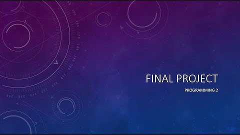 Programming 2 Final Project