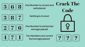 Crack three digit code Puzzle + Solution fully explained