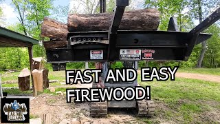 Splitting Firewood the Easy Way - Viewers Questions Answered on the Halverson 120 Processor