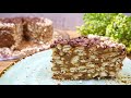 Торт Муравейник без выпечки. Ленивый торт за 10 минут из печенья Рыбки /Cake without baking. Eng sub