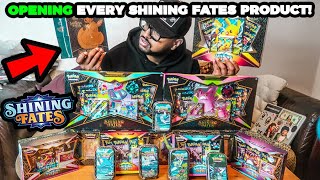 Opening Every Pokemon Shining Fates Products Ever Released!