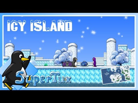 SuperTux - Icy Island • Longplay/Walkthrough (v0.6.2)