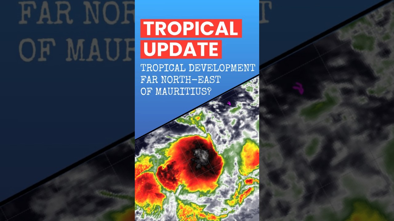 Tropical Development Chance Near Mauritius... #weather #mauritius #cyclone