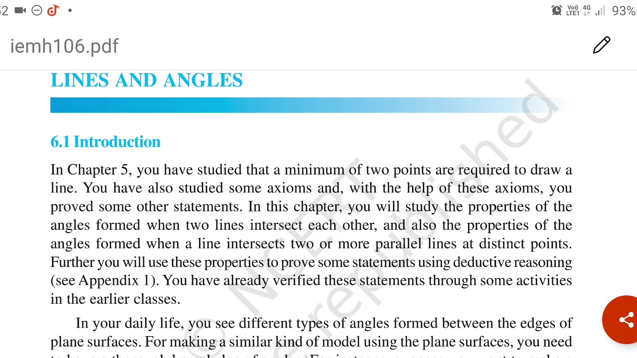 Class 9th maths lines and angles part 2 - YouTube