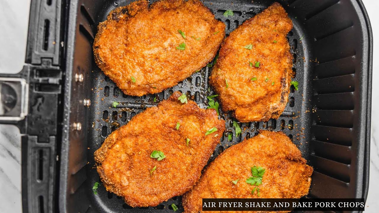 Air Fryer Bake and shake pork chops YouTube