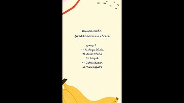 HOW TO MAKE FRIED BANANAS WITH CHEESE (English Practice Exam XII MIA 1)