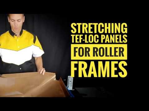 Using A TEF-LOC Panel With A Roller Frame