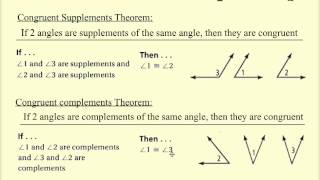 2.6 Proving Angles Congruent