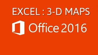 Office 2016 | Data Plotting on 3-D Maps | Plot charts on maps in Excel