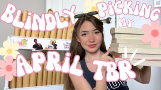BLINDLY CHOOSING MY APRIL TBR | she’s HUGE this month! Romance, Fantasy books, and more!
