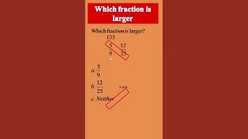 Greater or smaller fractions #shorts #math #mathhack #mathtricks #mathematics