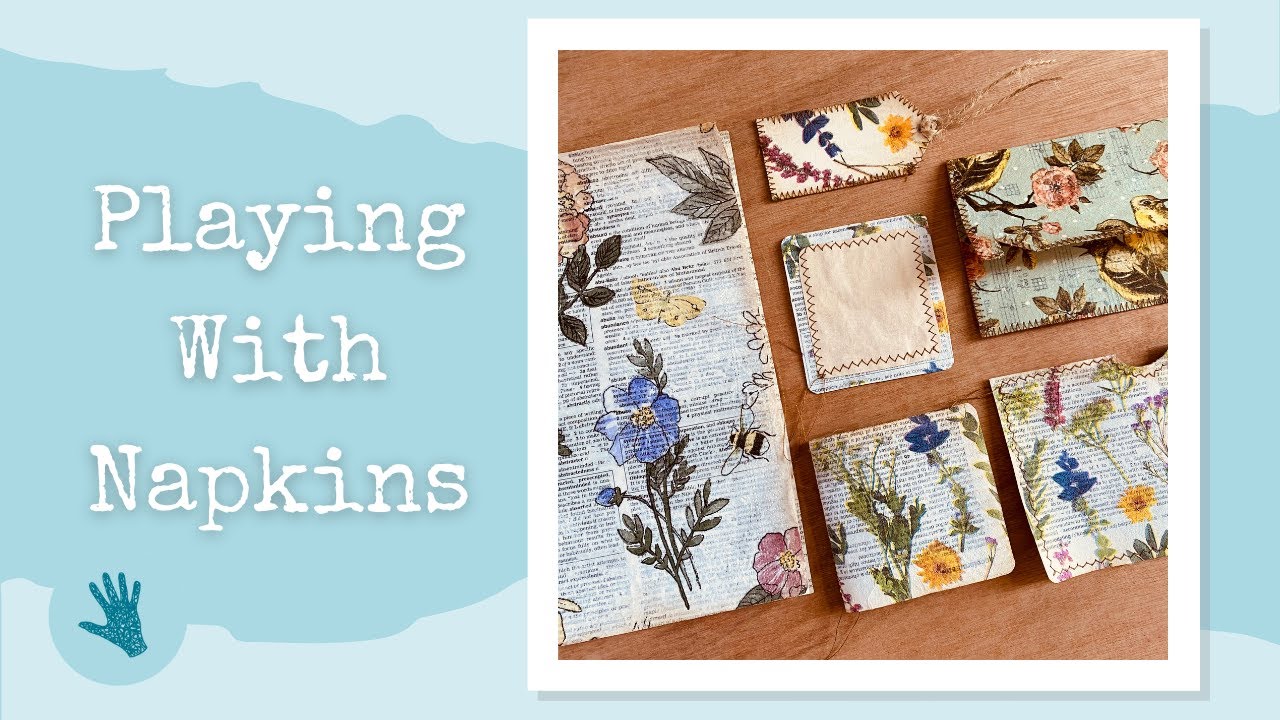 Craft With Me Playing With Napkins And Dictionary Pages YouTube