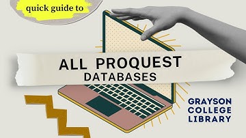 All ProQuest Databases (Quick Guide)