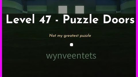 ESCAPE ROOM ACADEMY LEVEL 47 Puzzle Doors Roblox