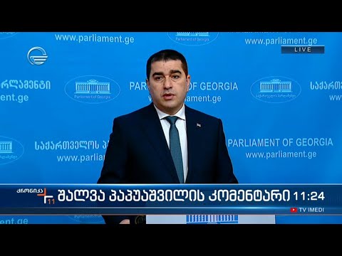 შალვა პაპუაშვილის კომენტარი მედიასთან