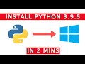 How to install python on windows 10 | how to install python 3.9 on windows 10 | Python install