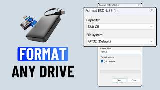 How to Format Any USB Drive to FAT32 Windows 11 | Fix No FAT32 Option
