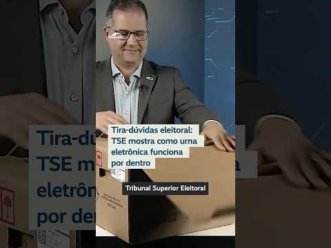 Em iniciativa inédita, TSE mostra como urna eletrônica funciona por dentro #shorts