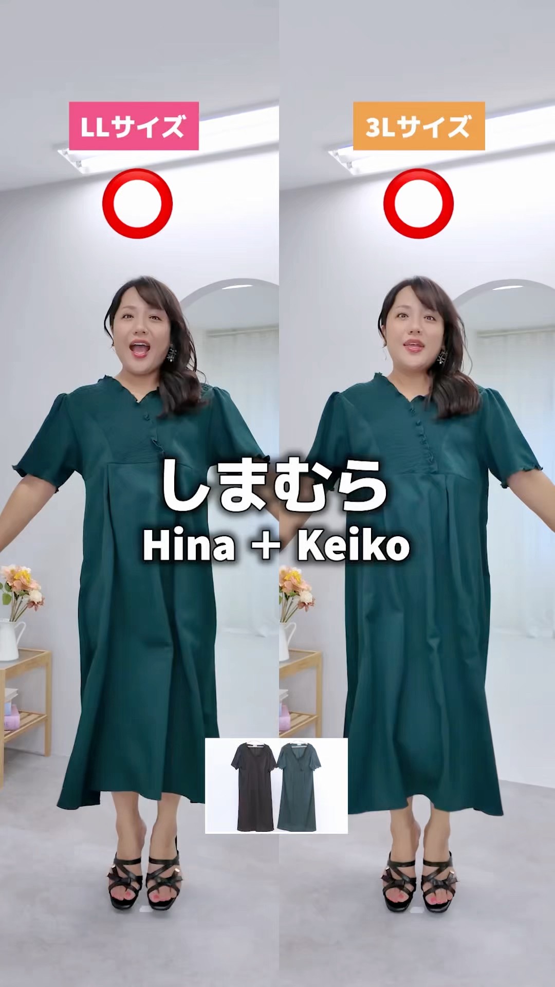 Shimamura] A must-see for plus-size women! Hinakeiko LL/3L size