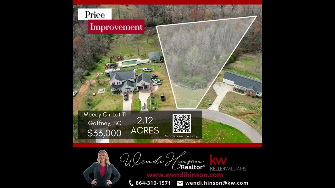 Beautiful 2.12 Acre Lot with Creek in Gaffney, SC | Build Your Dream Home Today!