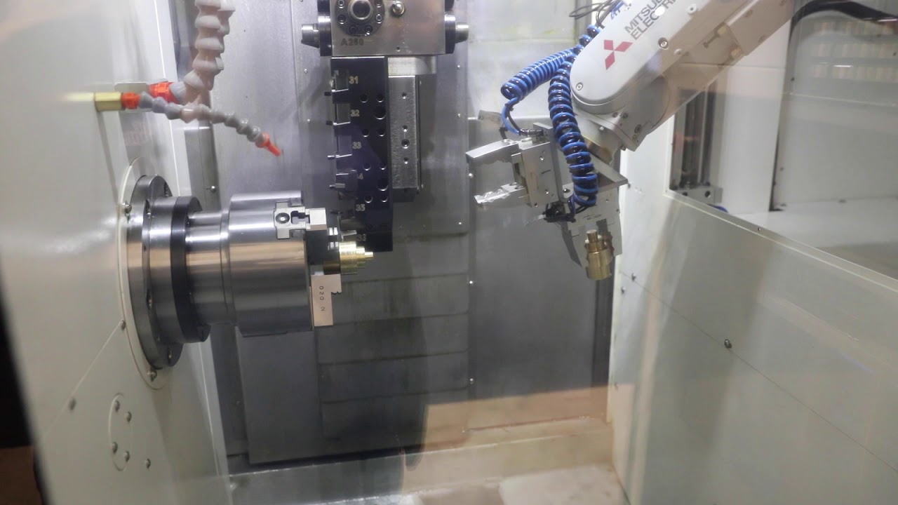 QuickTECH Robo Series 4-Axis Mill-Turn Centers with 6-Axis Robot