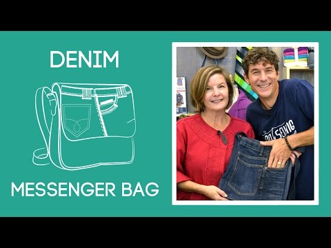 Denim Messenger Bag with Amy Barickman 