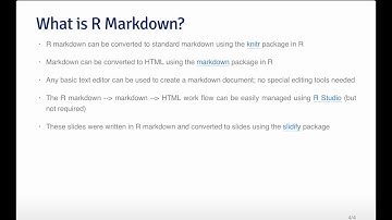 Reproducible Research - R Markdown Lecture
