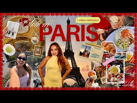 Solo trip to Paris🥹 1 Million celebration Indian girl alone in paris🇫🇷