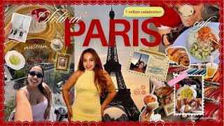 Solo trip to Paris🥹 1 Million celebration Indian girl alone in paris🇫🇷