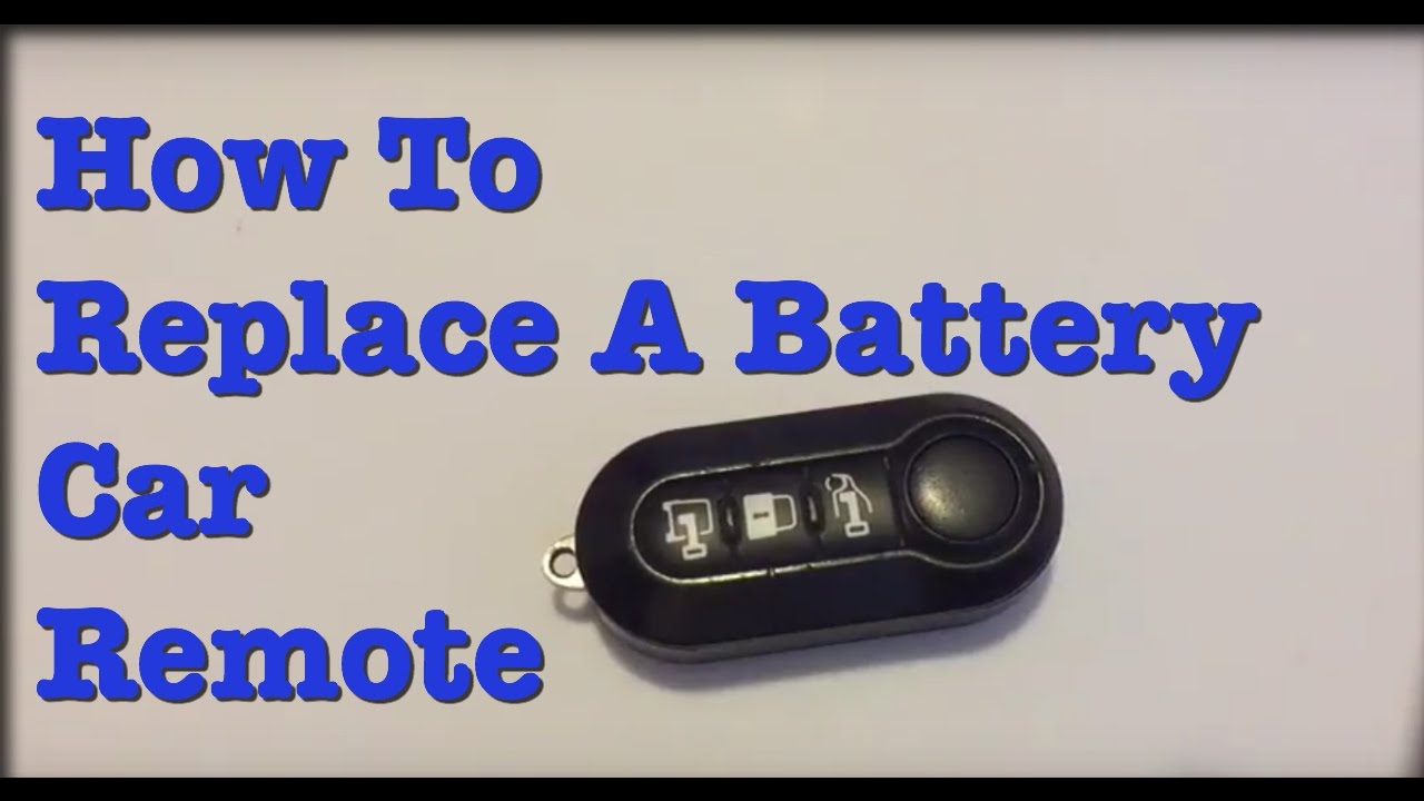 Dodge Promaster Remote Battery Replacement - YouTube