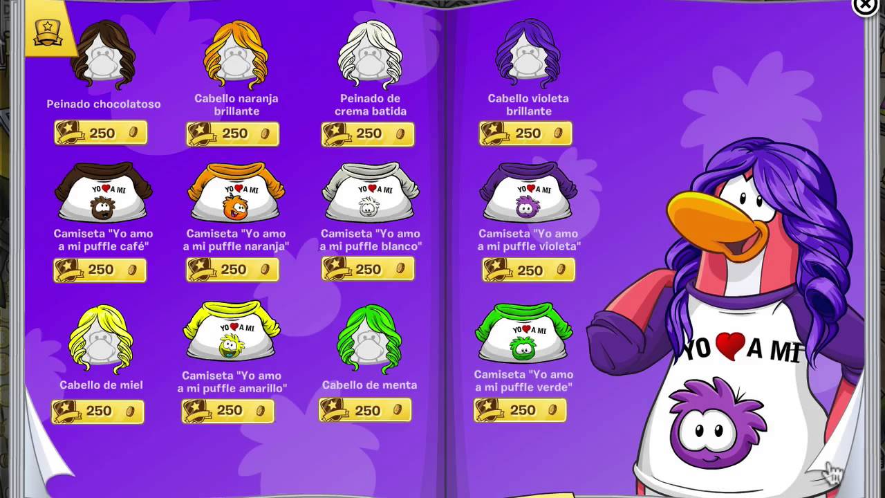 Trucos Del Catálogo Moda Pingüina En Club Penguin Abril 2014 Youtube