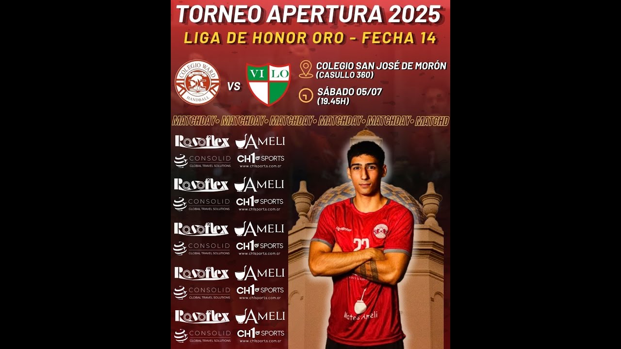 Colegio Ward 24-28 Vicente López (ViLo) - Fecha 14 LHC ORO (Torneo Apertura 2025) | PARTIDO COMPLETO