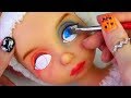 ★할리퀸 리페인팅 디즈니베이비돌 라푼젤★Harley Quinn Repainting Disney Baby Doll Rapunzel/Halloween