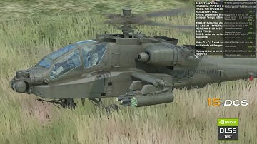 DCS APACHE | Testing DLSS  Nvidia Experience In-Game MAX Performance Config DCS World 2.9 VSYNC OFF