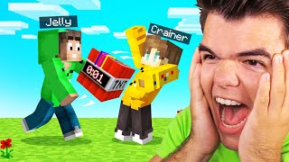 We played HOT POTATO In Minecraft! (Bomb Tag)