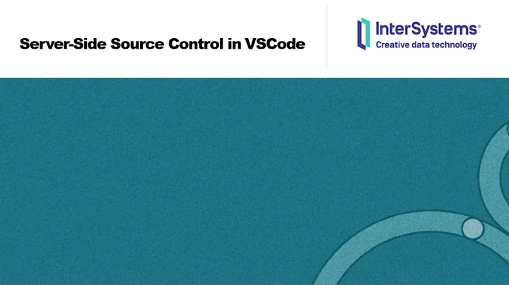 Visual Studio Code for ObjectScript: Server-Side Source Control