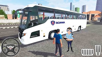 Scania Touring K360 Bus Driving Simulator #5 - Bus Simulator Indonesia Mod - Android Gameplay