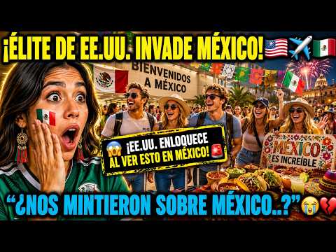 ¡EE.UU. EN SHOCK! 😱 Millonarios lloran en México y su video colapsa los vuelos ✈️🇲🇽